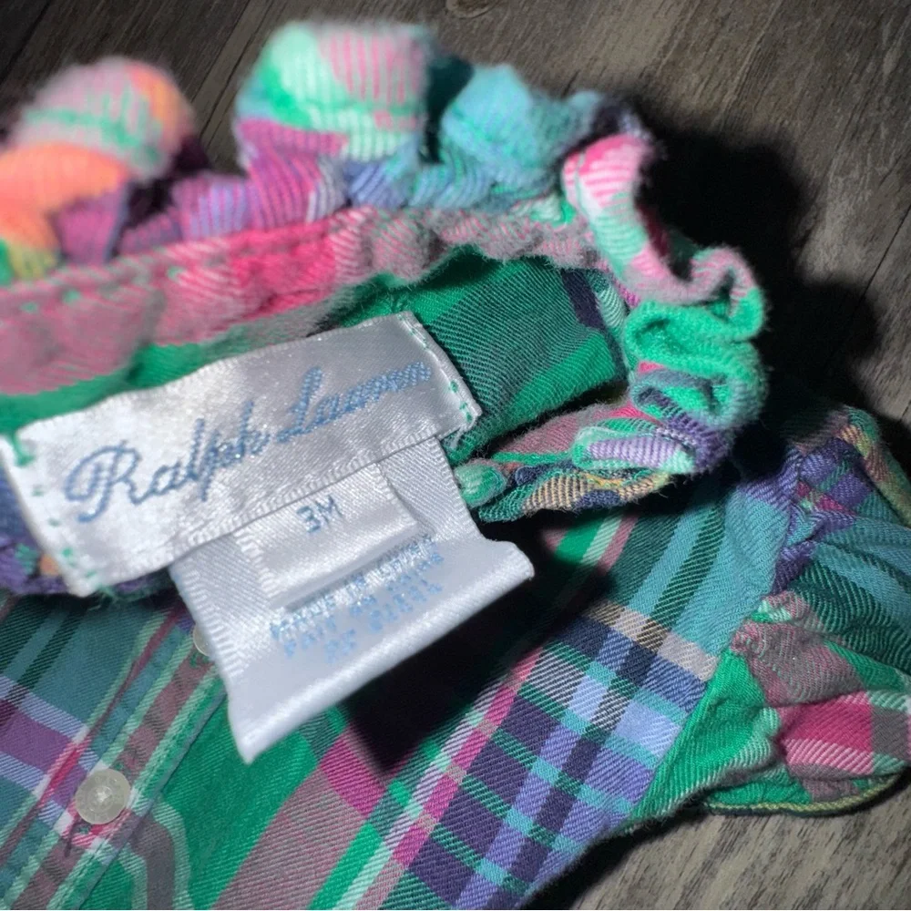 Ralph Lauren Kids Multicolor Plaid Blouse